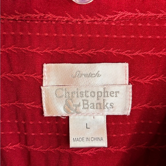 CHRISTOPHER & BANKS BLOUSE - Picture 4 of 5